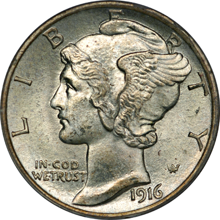 1916 PCGS MS-65 FB.