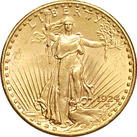 1911-D, 1914-S and 1924 Saint-Gaudens double-eagles.