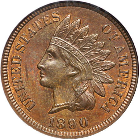 Three Indian Head cents. NGC.