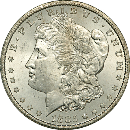 1880-CC and 1885-CC GSA Morgan dollars.