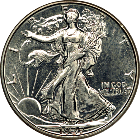 Proof Walking Liberty half-dollars set.