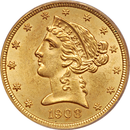 1908 PCGS MS-63.