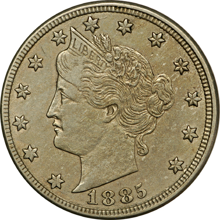 Album (1883 - 1912-S) of Liberty Head nickels.