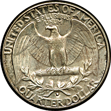 Album (1932 1964-D) of uncirculated Washington quarters.