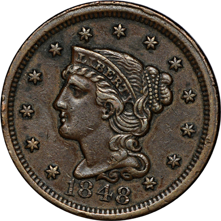 1800/79 80 over 79 - Style 2 Hair, 1803 "Mumps Obverse" and 1848 large-cents.