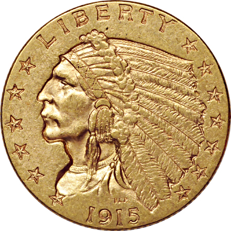 Nine Indian quarter-eagles. AU.