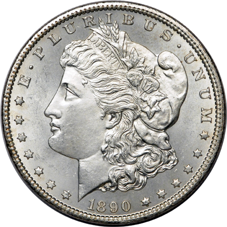 1890-CC and 1891-CC Morgan dollars.