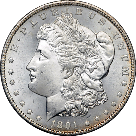 1890-CC and 1891-CC Morgan dollars.