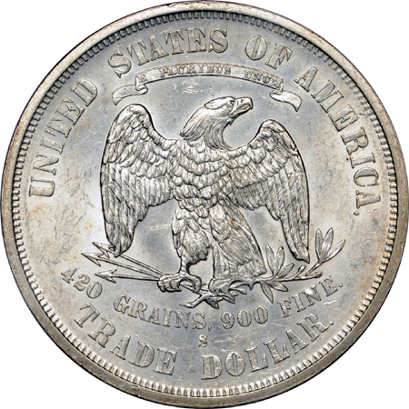 1876-S PCGS AU-55.