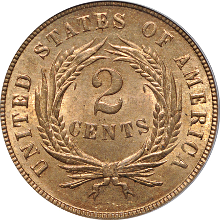 1868 PCGS MS-64 RD.