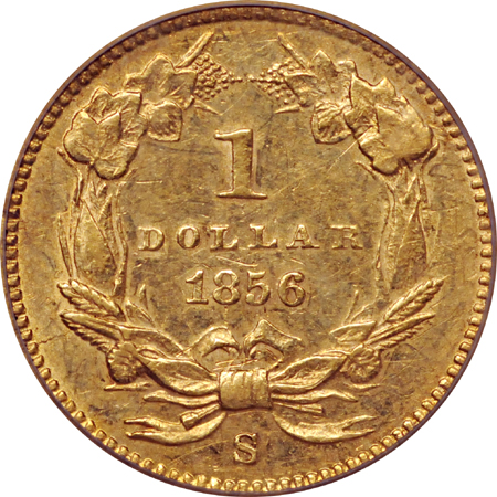 1856-S PCGS AU-55.