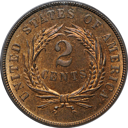 1873 Closed 3. PCGS PF-65 RB.