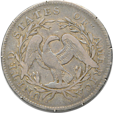 1795 Double cut date (O-112, R.4) F-15, reverse rim ticks.