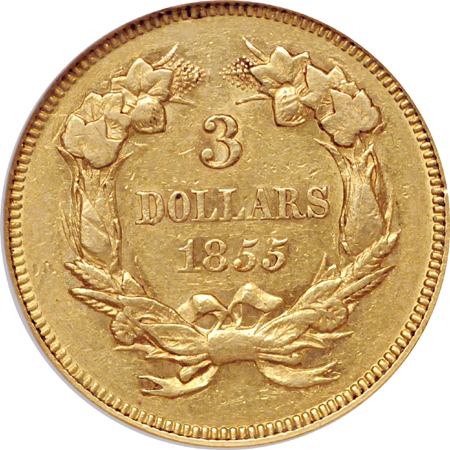 1855 NGC AU-53.