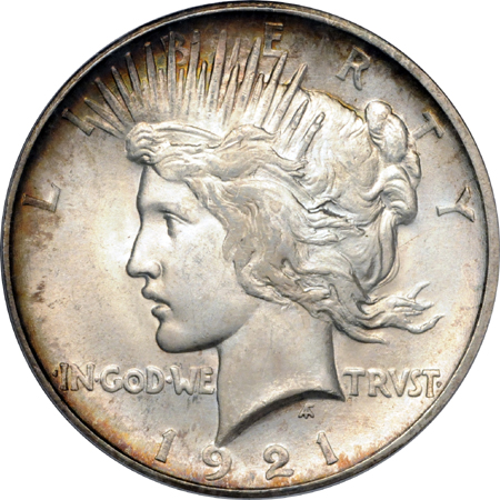 1921 PCGS MS-66.