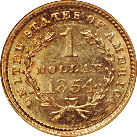 1854 Type 1. NGC MS-63.