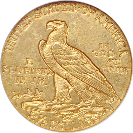 Two 1910 Indian quarter-eagles. NGC MS-62.