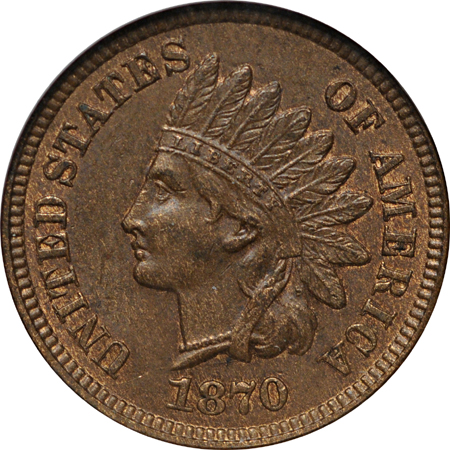 1870/0 DDO NGC AU-58 BN.