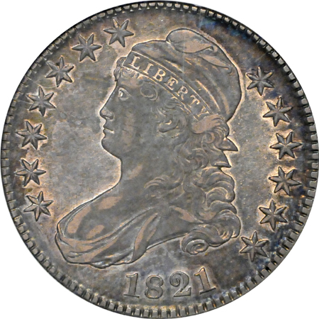 1821 (O-101A, R.1) NGC AU-53.