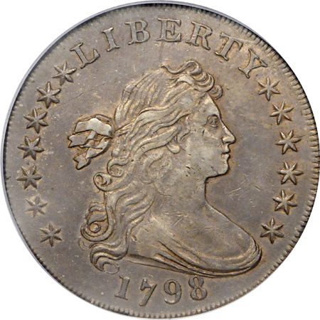 1798 "B-23" Large Eagle. PCGS XF-45.