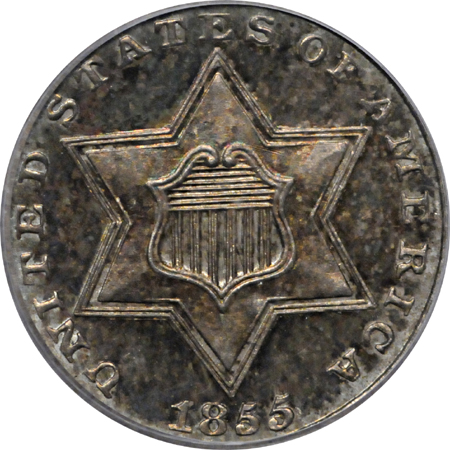 1855 PCGS PF-64.