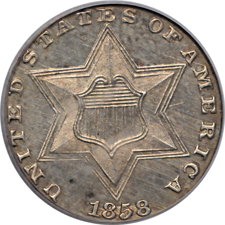 1858 PCGS PF-64.