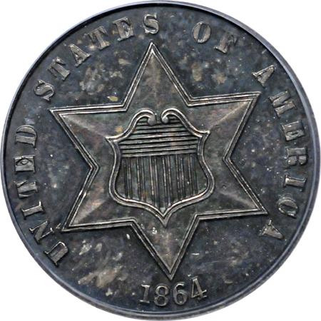 1864 PCGS PF-64.