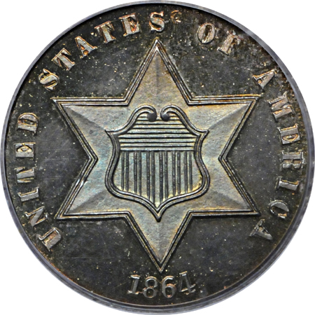 1864 PCGS PF-65CAM.