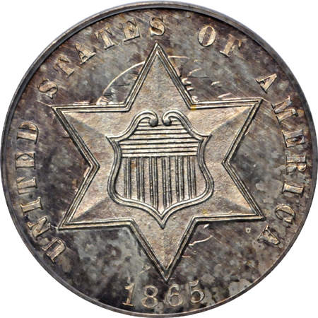 1865 PCGS MS-65.