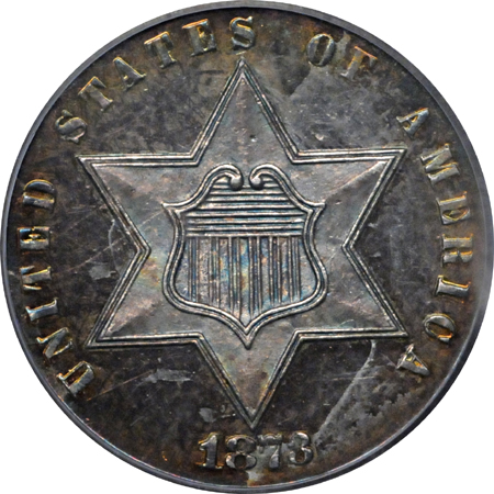 1873 PCGS PF-64CAM.