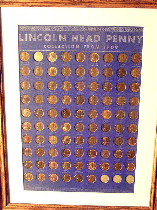 Complete date set (minus 1909-S VDB) of Lincoln cents.