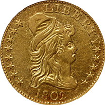 1802/1 Heraldic Eagle. NGC XF-45.