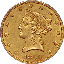 1860-O PCGS AU-55.