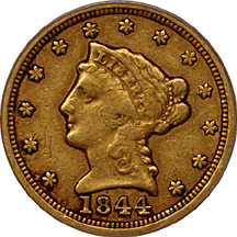 1844-D PCGS VF-30.