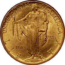 1926 America Sesquicentennial. NGC MS-64.