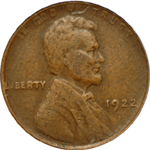 1922 Plain. PCGS VF-30.