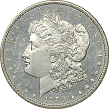 1878-CC and 1884-CC Morgan dollars, NGC MS-64.