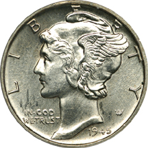 1945 PCGS MS-65.