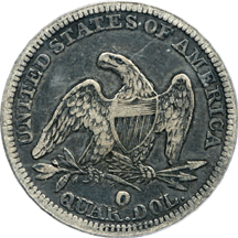 1854-O Arrows, Huge O. PCGS VF-30.