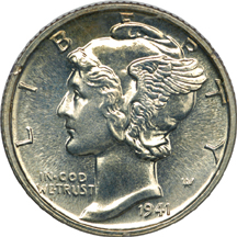 Three 1941 PCGS PF-65.