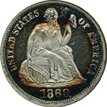 1869 NGC PF-64.