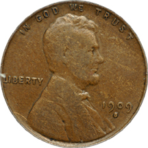 1909-S VDB. PCGS F-15.