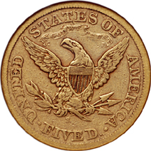 1874-S Liberty Head half-eagle, NGC VF-25 Eliasberg.