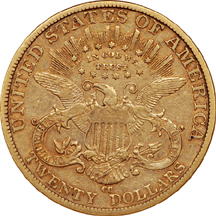 1882-CC Liberty double-eagle, NGC VF-30 Eliasberg.