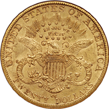 1889-CC Liberty double-eagle, NGC AU-55 Eliasberg.