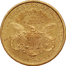 1892-S Liberty double-eagle, NGC MS-61 Eliasberg.