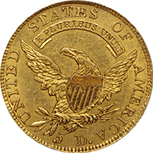 1808 (normal date, wide 5 D) Breen 4-B Capped Bust half-eagle, NCS improperly cleaned, AU Details Eliasberg.