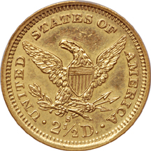 1877-S Liberty Head quarter-eagle, NCS polished, AU Details Eliasberg.