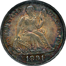 1891 NGC MS-66.