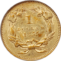 1855 NGC AU-58.